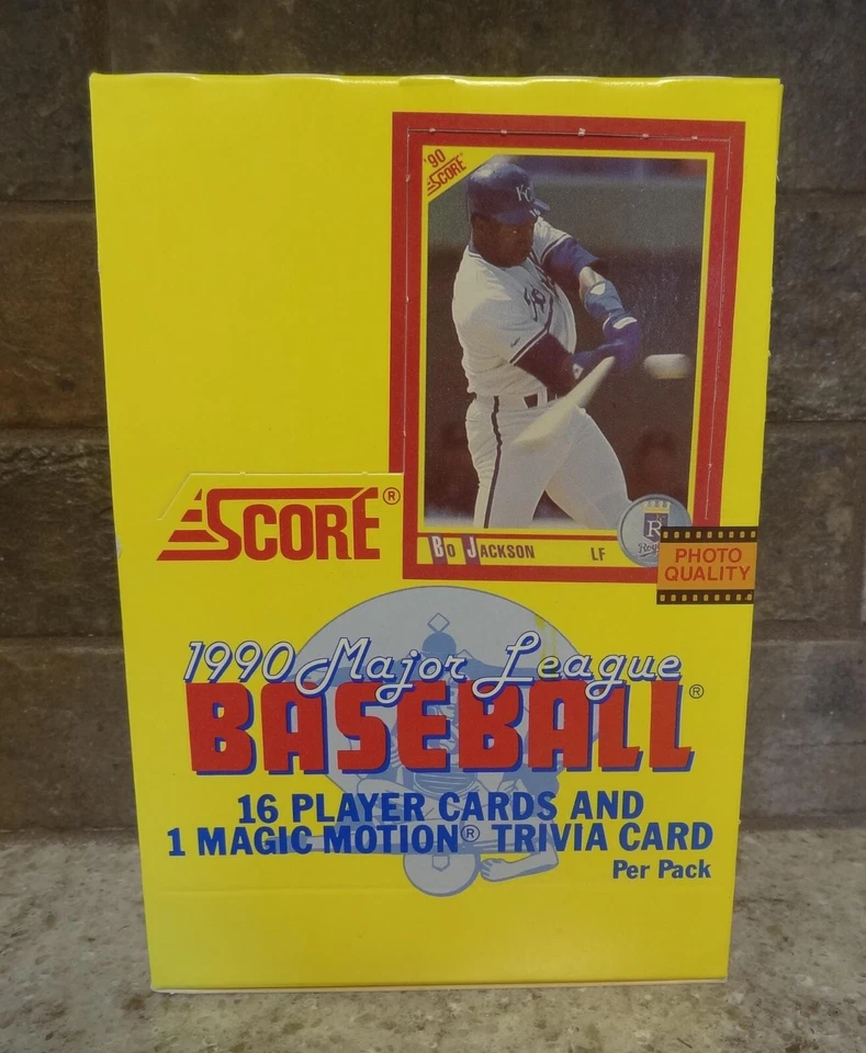 1990 Score Baseball Bo Packs (Tom Gordon Picture On Top)