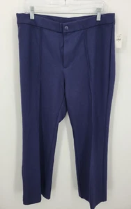 Gap Pants Womens 16 Blue Flat Front Straight Leg Stretch Trousers Career Office - Picture 1 of 9