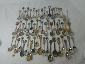 Lot of souvenir spoons LOOK! over 50 some silver plated must see - Picture 1 of 12