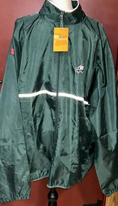 NWT Philadelphia Eagles Men Sz 2XL Dunbrooke Zip SI Windbreaker Jacket Green - Picture 1 of 11