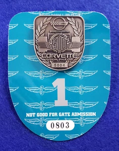 1995 Indy 500 SILVER #5004 Badge w/VIP BUC #1 - JACQUES VILLENEUVE WINS! - Picture 1 of 3
