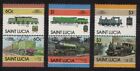 St. Lucia Railway Locomotives 6v 1986 MNH SG#864=873