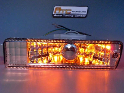 Front Blinker für VW Golf 2 GL Jetta Chrom + Standlicht Chrom-Klarglas - Bild 1 von 4