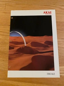 1986 Akai Professional Catalog Multitrack Recorder Mixer Sampler Keyboard Color - Picture 1 of 19