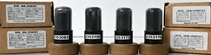 JAN-12SN7GT RCA Black Coated Glass Made in U.S.A Amplitrex Tested 1 Match Quad - Picture 1 of 12