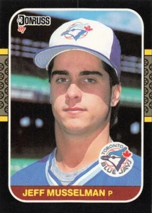 1987 Donruss Baseball Rookie Jeff Musselman Toronto Blue Jays #591 - Picture 1 of 2