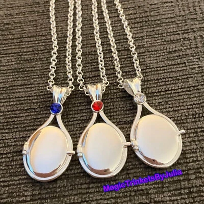 Lindo MINI Medallones Chapado en Rodio Cadena Rolo Collar Sirena H2O Just Add Water Foto 1 de 4