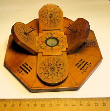 Najrzadszy chiński składany kompas zegara słonecznego kompas ok. 1800 - 1900