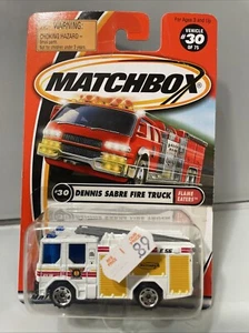 Matchbox Flame Eaters Series Dennis Sabre Fire Truck #30 of 75 FREE SHIPPING - Picture 1 of 7