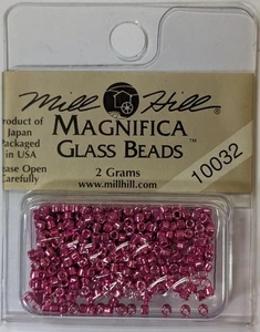 Mill Hill MAGNIFICA Beads #10032 Brilliant Fuchsia 2g Pack Discontinued NOS - Picture 1 of 2