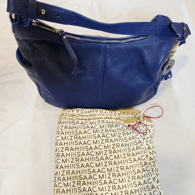 Bolso hobo Isaac Mizrahi azul real con bolsa antipolvo Foto 1 de 4
