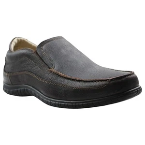 New Mens Hush Puppies Institute Mens Brown Leather Casual Work Shoes 7.5 - Picture 1 of 4