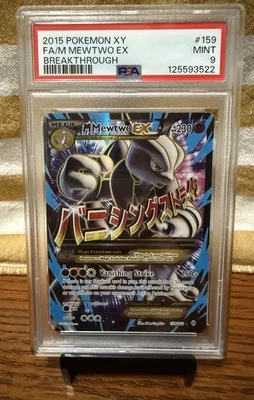 NEW CERT 🔥 Pokemon XY BREAKThrough - M Mewtwo EX Full Art 159/162  [PSA 9 MINT] - Image 1 of 2