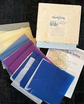 Hearth Song Winter Beeswax Candle Rolling Kit CRAFT 2010  Craft Box - Image 1 of 4