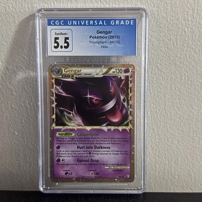 Gengar Holo 2010 Triumphant CGC 5.5 – Pokémon Card #94/102 – Vintage - Image 1 of 3