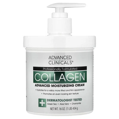 Collagen, Advanced Moisturizing Cream, 1 lb (454 g) - Image 1 of 3