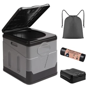 PORMYTRIP Large Portable Toilet Camping Toilets for Car Indoor Outdoor Commod... - Picture 1 of 6