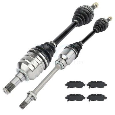 Pastilhas de freio dianteiro de cerâmica + eixo CV para 1992-2001 Toyota Camry 2.2L 2164CC l4 - Imagem 1 de 4