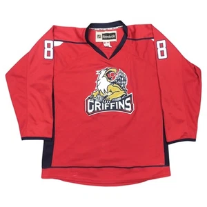 Reebok CCM Canada Grand Rapid Griffen #8 Davi AHL Jersey Size 54 Red Stitched - Picture 1 of 13