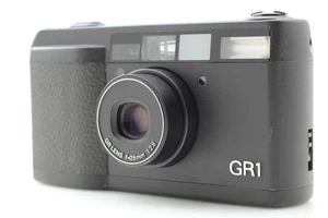 Cámara fotográfica LCD Works [COMO NUEVA] Ricoh GR1 negra apuntar y disparar 35 mm de JAPÓN - Imagen 1 de 16