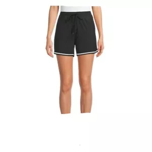 Ladies Plus Pajama Shorts Size 2X Black NEW - Picture 1 of 1