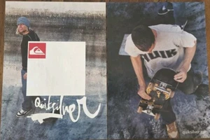 2002 - 2 PAGE PRINT AD - QUIKSILVER CLOTHING FASHION AD - SKATEBOARDING COOL HIP - Picture 1 of 1