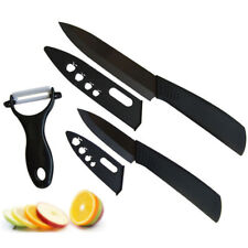 Ceramic Kitchen Knife Set Top Quality Black Blade 3 inch+5 inch+ Peeler + Covers