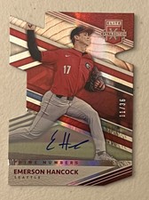 2020 Panini Elite Extra Edition Baseball Emerson Hancock Prime Numbers Auto /36