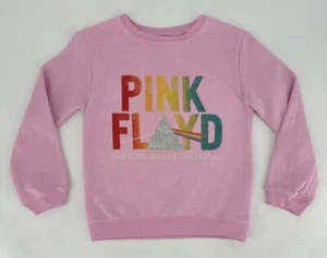 Pink Floyd Sweatshirt Kids Medium 7/8 Dark Side Of The Moon Pink Retro 90s Rock - Picture 1 of 14