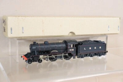 HORNBY KIT BUILT COMET LNER BLACK 4-4-0 CLASS D49/1 LOCO 318 CAMBRIDGESHIRE nv - Image 1 of 4