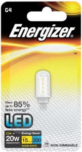 Energizer High Tech LED G4 Bulbs Capsule 2.2W =20W 2700K Warm White - Picture 1 of 5