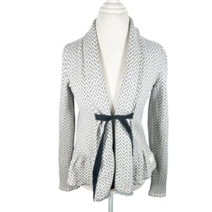 Odd Molly graue Strickjacke Pullover vorne zum Binden Schößchensaum Boho Chic Gr. 2 = M - Bild 1 von 9