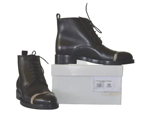 F0 NIB MAISON MARGIELA 22 Black Leather Lace-Up Ankle Boot Shoes Size 38.5 $1050 - Picture 1 of 10