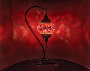 Rote Schwan stern Mosaiklampe Große L Handgefertigt Orientalisch Mosaik Glass - Bild 1 von 1