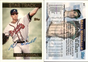 Brad Woodall Signed 1995 Topps #91 Card Atlanta Braves Auto AU
