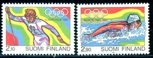 1992 Albertville Olympics,skiing,swimming,sports,Finland,Mi.1161,MNH - Picture 1 of 1