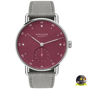 Nomos Metro 33 Hand winding Muted Red Dial 33mm Ladies Watch NEW 1123.SB - Picture 1 of 14