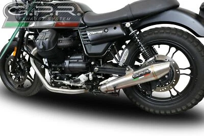 Moto Guzzi V7 III 2017-2018 2in1 GPR Impianto Scarico Completo Vintacone Exhaust Foto 1 de 4