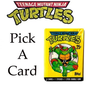 1989 Topps Teenage Mutant Ninja Turtles TMNT Complete Your Set Pick A Card