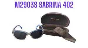 Michael Kors M2903S Sabrina 402 Blue/Clear Sunglasses - Picture 1 of 7