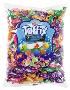 TOFFIX Fruit Flavor Chewy Candies Gift Fillers Party Bag Sweets Candy 1kg Bag  - Picture 1 of 3