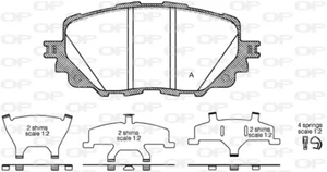 KIT PASTIGLIE FRENO FRENO A DISCO OPEN PARTS PER FIAT 124 SPIDER MAZDA MX-5 - Imagen 1 de 1