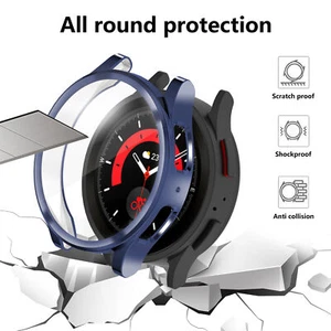 TPU Protective Shell For Samsung Galaxy Watch 5 Pro 45mm Case With Film - Picture 1 of 21