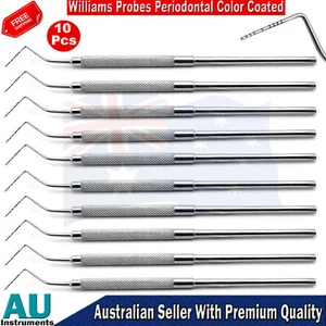 Williams Probe Periodontal Pocket Depth Measuring Color Coaded dental Instrument - Foto 1 di 4