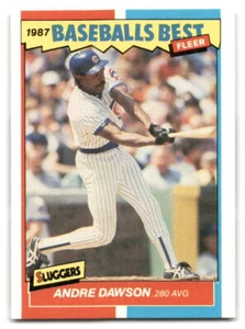 Andre Dawson 1987 Fleer Baseball's Best Sluggers vs. Pitchers #12 Chicago Cubs - Imagen 1 de 2