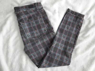 Paige Hoxton Ankle Black Atlantic Tartan Plaid Denim Jeans Women's Size 29 - Image 1 of 4