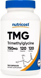 Nutricost TMG 750mg - 120 Capsules - Picture 1 of 5