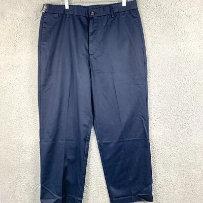 Izod Madison брюки мужские 36 X 30 синий новый Chino брюки Flex талии MetrixFit новый с Ярлыками - Изображение 1 из 4