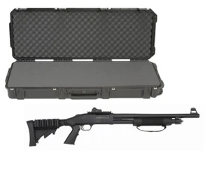 SKB Waterproof Plastic Molded 42.5" Gun Case Mossberg 500 Pump Action Shotgun - Picture 1 of 5