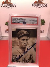 Charlie Gehringer Signed 1988 Conlon Collection Series 5 Card Autograph PSA